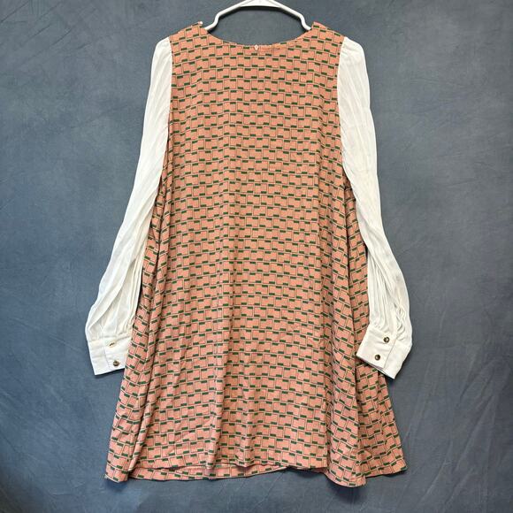 3.1 Phillip Lim Dress Womens 8 Sheer Sleeve Cottagecore Goblincore Flowy Pockets - Picture 1 of 9